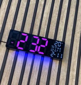 Horloge Numérique Murale LED à Éclairage Inférieur – ساعة رقمية للحائط و المكتب بإضاءة سفلية