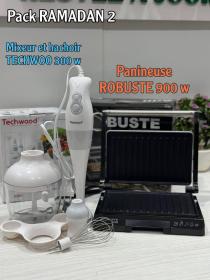 Pack RAMADAN mixeur techwood 3 in 1 panineuse robuste 