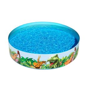 Piscine Dinosaure Ronde en Vinyle et PVC 244x46cm