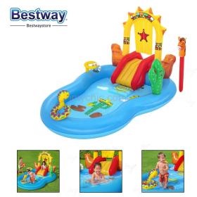 piscine gonflable sous forme espace de jeu pour les enfants bestway 53118
