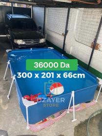 Piscine hors sol rectangle Steel Pro™ 300 x 201 x 66 cm